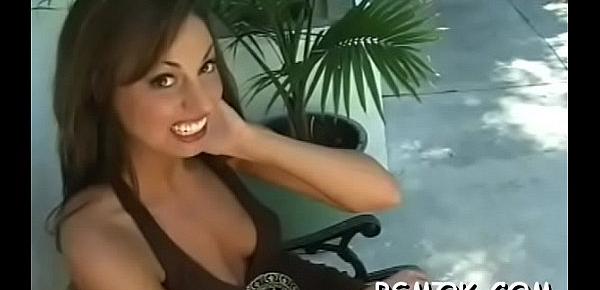  Attractive playgirl gets herself soaked in all sorts of ways